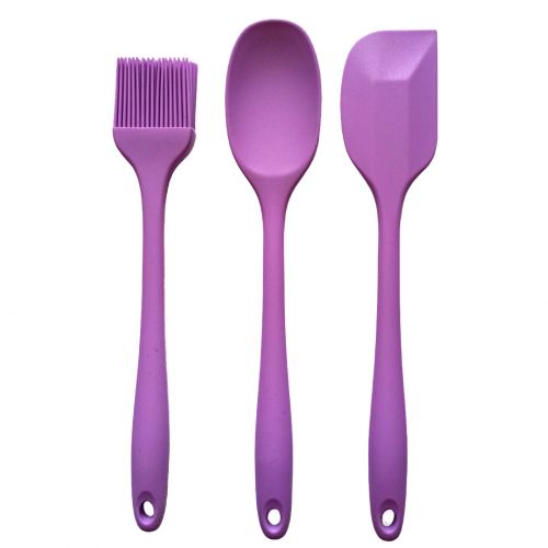 Set 4 Spatule Silicone Cuillère Cuisine Pinceau à Pâtisserie Palette Souple  Racloir à Pâte Gâteau Anti-Adhérent Anti-Chaleur A[594] - Cdiscount Maison