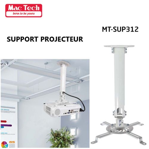 Support Plafond Vidéoprojecteur Projecteur DataShow Universel Ajustable  38-58Cm - Prix en Algérie