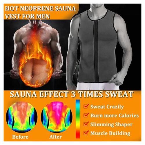 product_image_name-Générique-Gilet Amincissant (Sudation) Débardeur de Fitness - Noir/Vert-4