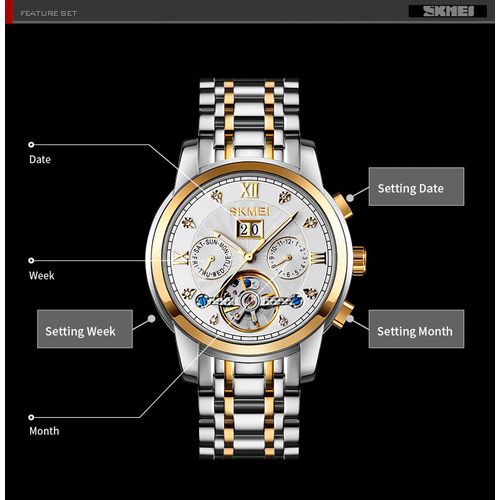 product_image_name-Skmei-Montre Homme M029 - Mécanique-Classique - Argent&Blanc-4