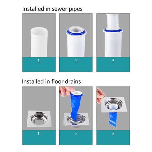 Pack 3 Clapet Anti retour En silicone Souple + Joints - Prix en Algérie