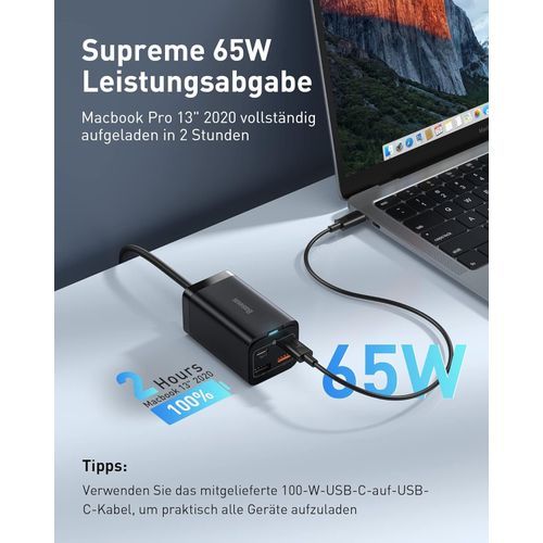 Chargeur informatique USB C, chargeur USB C 65W pour Algeria