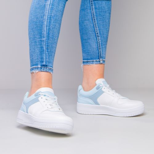 Basket Femme - simili cuir - Rose/ Bleu - Prix en Algérie