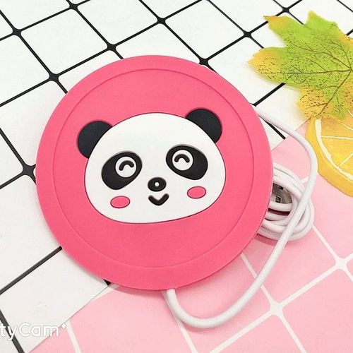 Sous Tasse Chauffante Maintien Au Chaud Usb En Silicone-Rose