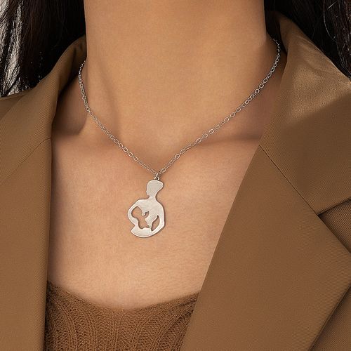 Collier pour femme - pendentif femme enceinte- argent - Prix en Algérie