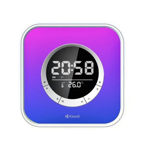 product_image_name-Kisonli-Baffle haut parleur Enceinte Bluetooth RGB TWS écran tactile LED, AUX, carte TF, 3600mAh-1