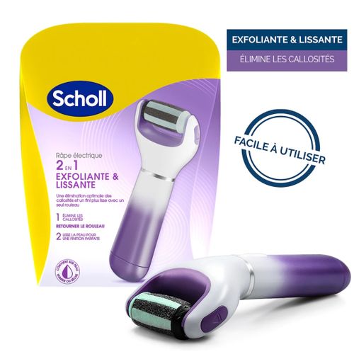 Scholl Râpe Électrique 2en1 Exfoliante & Lissante - 1 Kit - Pharma360