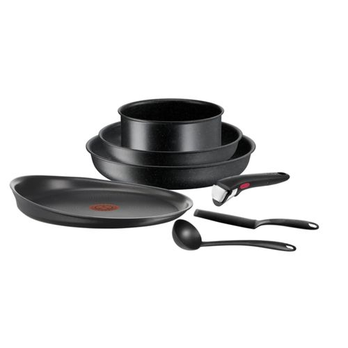 Batterie de cuisine induction 6 pièces INGENIO BLACK STONE NOIR - Prix en  Algérie