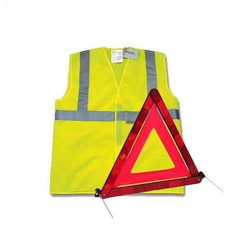 Kit sécurité de pré-signalisation pour voiture gilet jaune et triangle