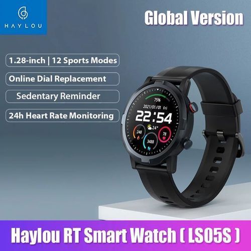 RT LS05S Smart Watch montre connectée Fitness Tracker étanche, avec  moniteur de fréquence cardiaque, de sommeil et d'activité physique, 1.28  pouces, global version by xiaomi - Prix en Algérie