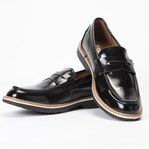 chaussures homme en cuir très souple cuir noir