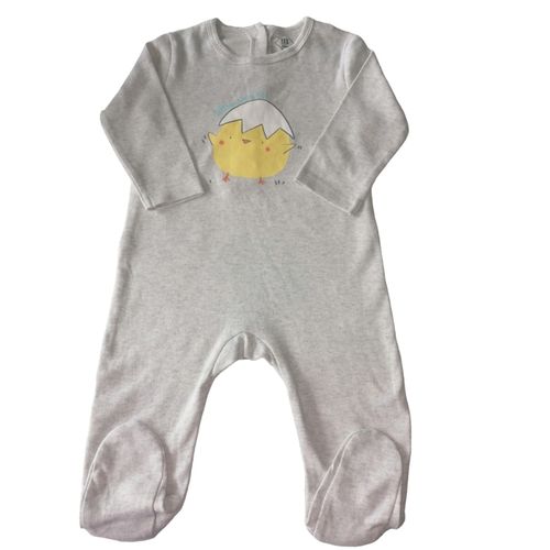 Lot de 02 Combinaisons Bodys Bébé – En Coton Biologique – Gris et Blanc -  Prix en Algérie