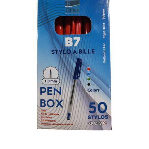 product_image_name-Générique-50 قلم حبر جاف B7 / 1.0 ملم أحمر-1