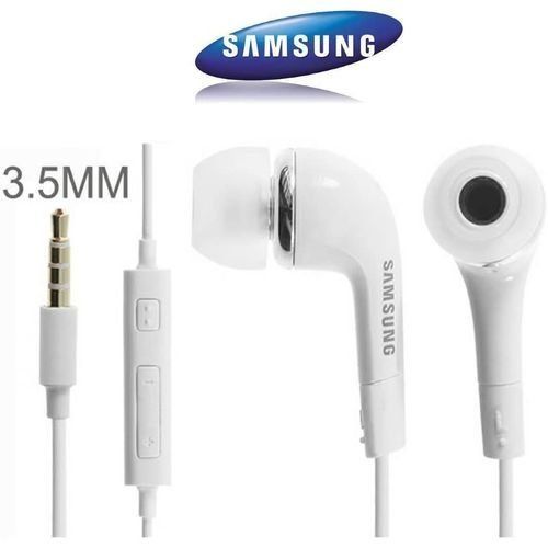 Écouteurs Kit Main - Samsung- Contrôle Filaire Avec Microphone Haut-Parleur  - Blanc - Prix en Algérie