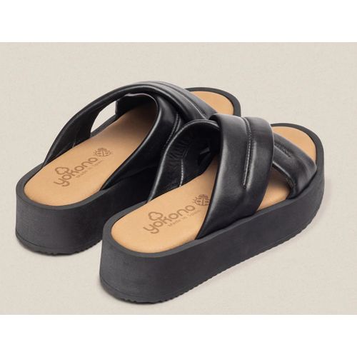 product_image_name-YOKONO-Sandale Plate Femme En Cuir Noir-2