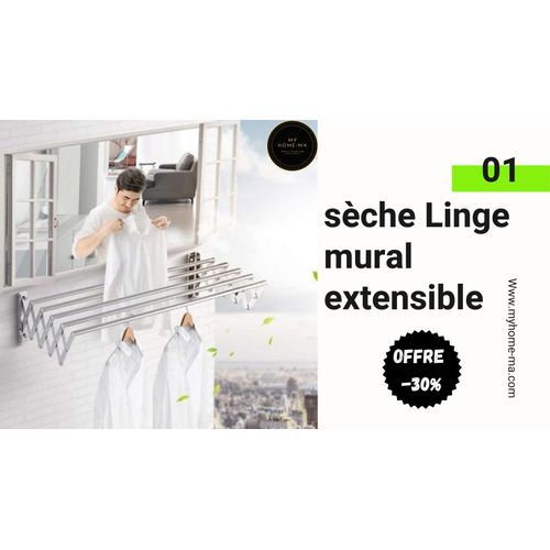 product_image_name-Générique-Sèche Linge - Pliable Et Extensible- Aluminium -120Cm -Gris-6