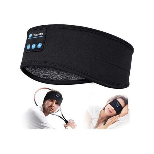 Bandeau connecté Bluetooth ecouteurs sans fil– Masque de sport &  sommeil-Noir - Prix en Algérie