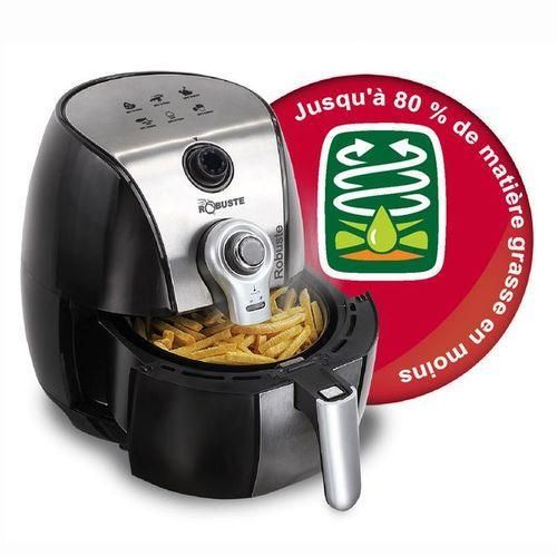 product_image_name-Robuste-Friteuse Sans Huile - Air Fryer - 3.2 L - 1500 W - AF3 -Noir/Argent-3
