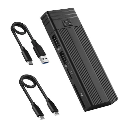 ORICO Boîtier SSD M.2 NVMe 10 Gbps USB3.2 Gen2 USB-C Adaptateur pour PCIe  NVMe M-Key/M+B Key SSD(2230/2242/2260/2280) Boîtier de Disque Dur Externe  M2