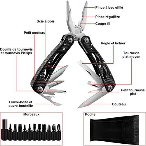 Tournevis pliable multifonction. Ce tournevis multifonction sera