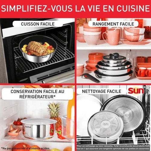 product_image_name-Tefal-Batterie De Cuisine 20 pièces à poignée amovible inox anti-adhésif - Poêle et Casseroles - Ingenio Emotion L897SK04-7