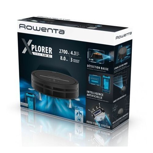 Robot Aspirateur laveur Rowenta X-PLORER Série 120 AI RR7877 , Nettoyage 4  en 1 - Prix en Algérie