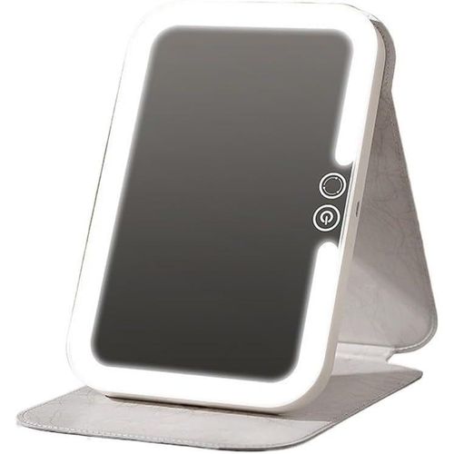 product_image_name-Générique-مرآة محمولة للسفر، مرآة مكياج، مع أضواء، تحكم باللمس، 3 ألوان قابلة للتعتيم، ضبط السطوع، شحن USB-1