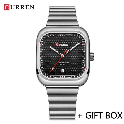 Montre Carrée Élégante Précieuse pour Hommes