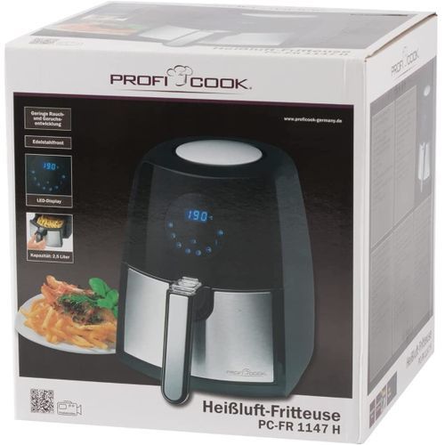 Friteuse À Air Chaud Saine Avec 9Programmes De Cuisson Et Écran Tactile LED  9L 2400W ProfiCook PC-FR 1242 H - Prix en Algérie