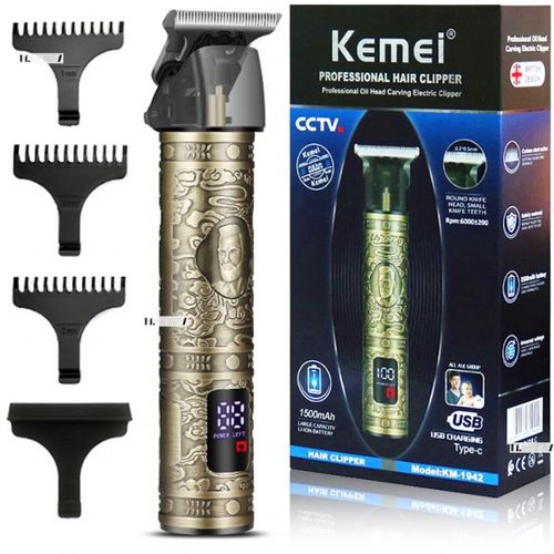 Kemei tondeuse à cheveux électrique pour hommess originales puissantes  réglables 2 vitessess pour barbe professionne original box - Cdiscount  Electroménager