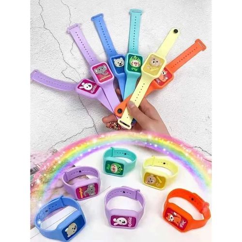 Bracelet anti-moustique lumineux pour enfant avec motifs d'animaux - Bleu /  Vert - Prix en Algérie