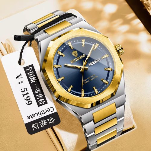 product_image_name-BINBOND-Montre pour homme - water résiste - en acier inoxydable - crome-2