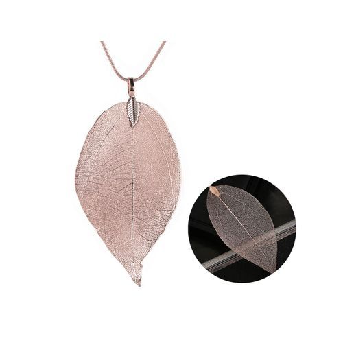product_image_name-Générique-Collier Long À Pendentif Au Feuille D'Arbre-3