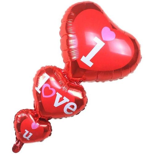 Ballon De Décoration fête en Aluminium I LOVE U - 11 pcs - Prix en