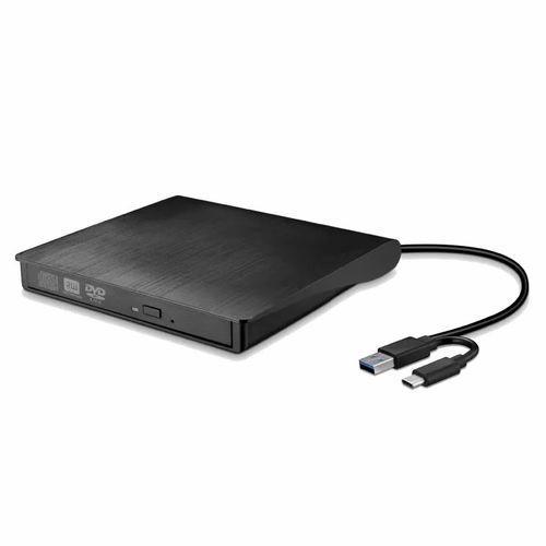 Lecteur DVD Externe, USB 3.0 Type-C CD DVD +/-RW Lecteur Optique Graveur  USB C Slim CD/DVD ROM Graveur Graveur Lecteur Portable pour PC Ordinateur  Portable Bureau MacBook Mac Windows 7/8.1/10 Linux OS