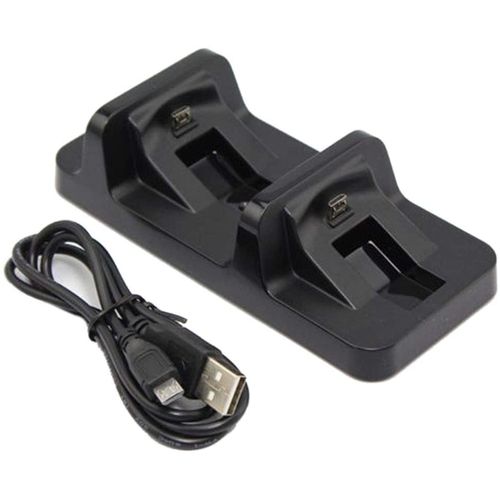 Shot - Support Chargeur pour 2 Manettes de PS4 Micro USB Playstation (NOIR)  - Manette PS4 - Rue du Commerce