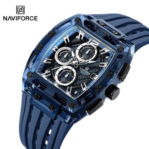 product_image_name-Naviforce-Montre pour homme - water résiste - en gel de silicone - bleu -1