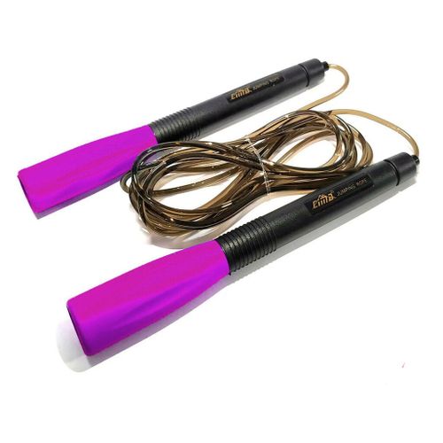 Corde A Sauter - Poignet Long -3 M- Noir / Violet - Prix en