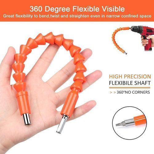 Rallonge Arbre Extension Flexible (Porte Embout)- Pour Visseuse Perceuse-  Orange - Prix en Algérie