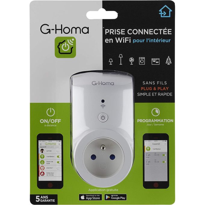 Smart Plug - Prise Intelligente Wifi 20 A- Blanc - Prix en Algérie