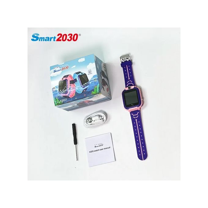 Montre Connectée Pour Enfants - SMART 2030 C002 - Montre intelligente pour  garçons et filles avec aide SOS - carte SIM - 14 jeux de puzzle - Musique -  Lecteur MP3 MP4 