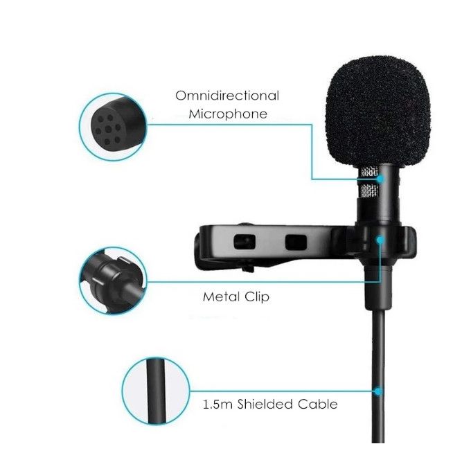 Microphone cravate usb-c enregistrement omnidirectionnel réduction du bruit  xo - Microphone - Achat & prix