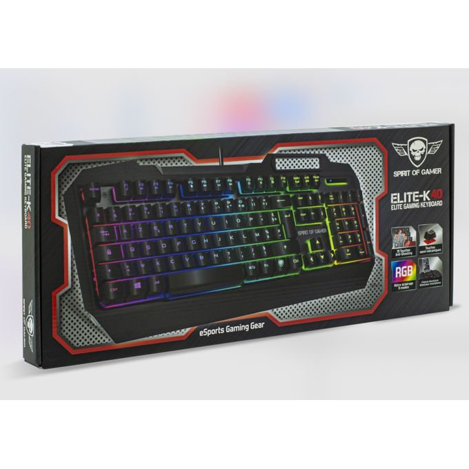 Clavier Gaming SPIRIT OF GAMER SEMI MECANIQUE RGB ELITE-K40