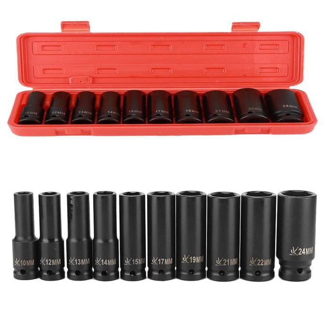 Coffret Douilles À Choc 10 Piéces 1/2-10Mm-24 Mm - Prix en Algérie