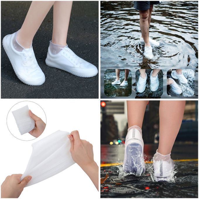 Couvre-chaussures imperméable en Siliconen Bottes de pluie pour femmes  hautes 