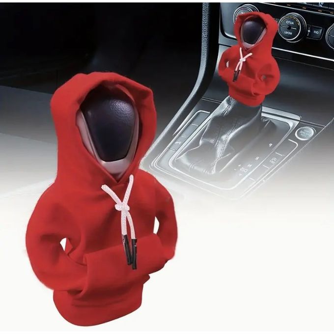 Sweat à capuche pour pommeau de levier de vitesse pour voiture  Housse  créative pour de levier de vitesse ACCOUDOIRS Rouge - Cdiscount Auto