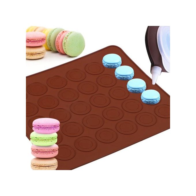 Tapis Silicone Pour Macaron - Marron