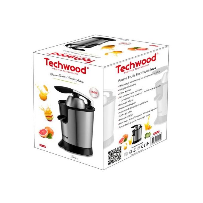 Presse-agrumes Electrique Automatique - Extracteur de Jus Techwood TPF-32  Presse-fruits 20 W BZE00199 - Sodishop