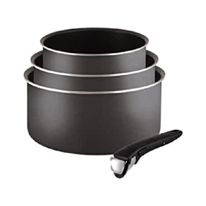 Set de casseroles Ingenio Essential 5 Gris Anthracite 4 Pièces