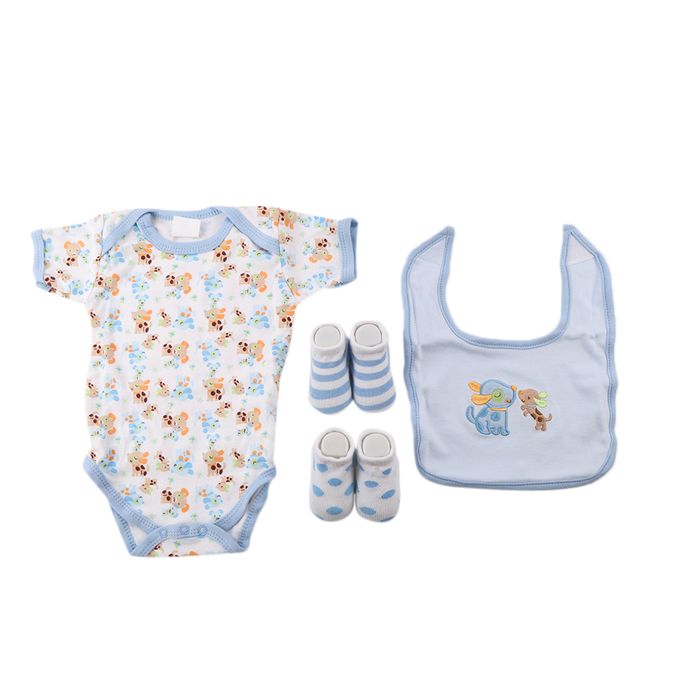 Coffret Cadeau De Naissance Nouveau Ne Bebe 4 Pieces Bleue 0 6 Mois Prix En Algerie Jumia Dz